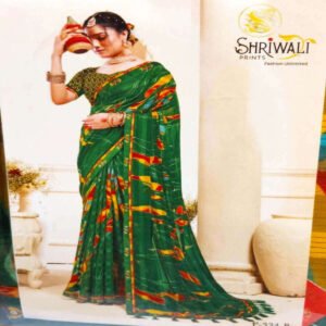 sawan apecial green saree